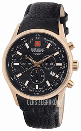 Swiss Military Hanowa Sport Czarny/Skóra Ø44 mm 06-4156-09-007