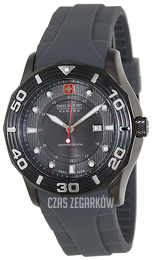 Swiss Military Dress Szary/Guma Ø46 mm 06-4170.30.009