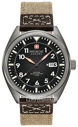 Swiss Military Dress Czarny/Skóra Ø43 mm 06-4258.30.007.02