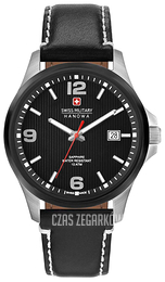 Swiss Military Observer Czarny/Skóra Ø40 mm 06-4277.33.007