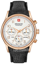 Swiss Military Sport Biały/Skóra Ø44 mm 06-4278.09.001