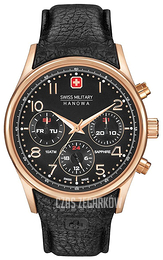 Swiss Military Sport Czarny/Skóra Ø44 mm 06-4278.09.007