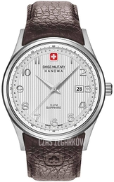Swiss Military Navalus Srebrny/Skóra Ø42 mm 06-4286.04.001