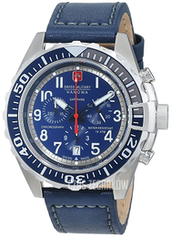 Swiss Military Sport Niebieski/Skóra Ø44 mm 06-4304.04.003