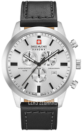 Swiss Military Sport Srebrny/Skóra Ø44 mm 06-4308.04.009