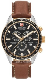 Swiss Military Hanowa Czarny/Skóra Ø42 mm 06-4314.04.007.09