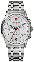 Swiss Military Sport Srebrny/Stal Ø43 mm 06-5187.04.001
