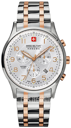 Swiss Military Sport Srebrny/Stal w kolorze różowego złota Ø43 mm 06-5187.12.001