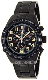 Swiss Military Sport Czarny/Stal Ø45 mm 06-5199.13.007