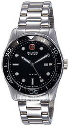 Swiss Military Sport Czarny/Stal Ø42 mm 06-5213.04.007