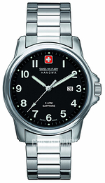 Swiss Military Dress Czarny/Stal Ø39 mm 06-5231.04.007