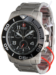 Swiss Military Sport Czarny/Stal Ø44 mm 06-5262.04.007.01