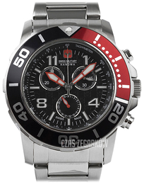 Swiss Military Sport Czarny/Stal Ø44 mm 06-5262.04.007.04