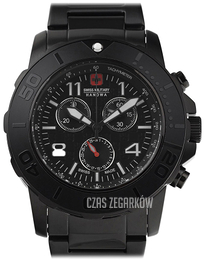 Swiss Military Sport Czarny/Stal Ø44 mm 06-5262.13.007