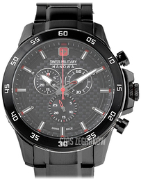 Swiss Military Sport Czarny/Stal Ø45 mm 06-5270.13.030