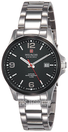 Swiss Military Dress Czarny/Stal Ø40 mm 06-5277.33.007