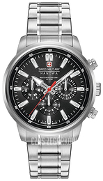 Swiss Military Sport Czarny/Stal Ø42 mm 06-5285.04.007
