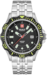 Swiss Military Sport Czarny/Stal Ø44 mm 06-5306.04.007.06
