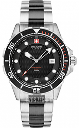 Swiss Military Hanowa Czarny/Stal Ø44 mm 06-5315.33.007