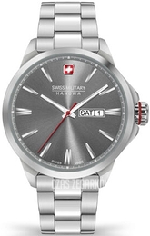 Swiss Military Hanowa Day Date Classic Srebrny/Stal Ø45 mm 06-5346.04.009