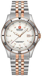 Swiss Military Dress Biały/Stal w kolorze różowego złota Ø32 mm 06-7161.2.12.001