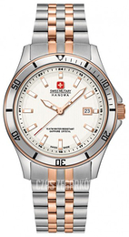 Swiss Military Dress Biały/Stal w kolorze różowego złota Ø32 mm 06-7161.7.12.001