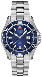 Swiss Military Dress Niebieski/Stal Ø34 mm 06-7296.04.003