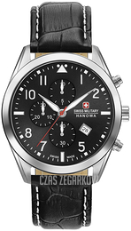 Swiss Military Hanowa Czarny/Skóra Ø43 mm 06.4316.04.007