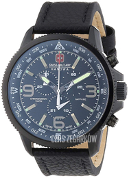 Swiss Military Hanowa Czarny/Skóra Ø46 mm 6-4224.13.007