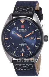 Swiss Military Dress Niebieski/Tkanina Ø43 mm 6-4258.33.003