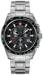 Swiss Military Sport Czarny/Stal Ø43 mm 6-5225.04.007