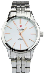 Swiss Military Chrono Biały/Stal Ø42 mm SM32044.04