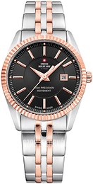 Swiss Military Chrono Czarny/Stal w kolorze różowego złota Ø30 mm SM34066.06