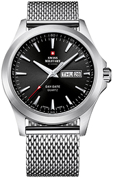 Swiss Military Chrono Czarny/Stal Ø42 mm SMP36040.01