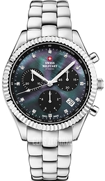 Swiss Military by Chrono Chronograph Czarny/Stal Ø38 mm SM30207.01