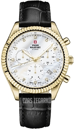 Swiss Military by Chrono Chronograph Biały/Skóra Ø38 mm SM30207.07