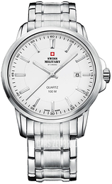 Swiss Military by Chrono Classic Biały/Stal Ø40 mm SM34039.02