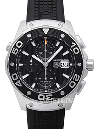 TAG Heuer Aquaracer 500 M Calibre 16 Automatic Chronograph Czarny/Guma Ø44 mm CAJ2110.FT6023