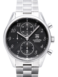 TAG Heuer Carrera Calibre 16 Heritage Automatic Chronograph Czarny/Stal Ø41 mm CAS2110.BA0730