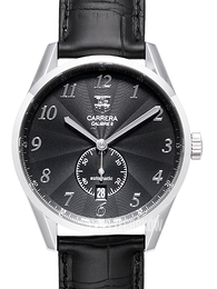 TAG Heuer Carrera Calibre 6 Heritage Automatic Czarny/Skóra Ø39 mm WAS2110.FC6180