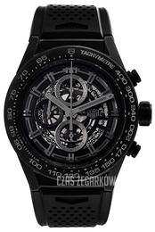 TAG Heuer Carrera Czarny/Guma Ø45 mm CAR2A91.FT6071