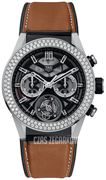 TAG Heuer Carrera Czarny/Guma Ø45 mm CAR5A80.FT6072