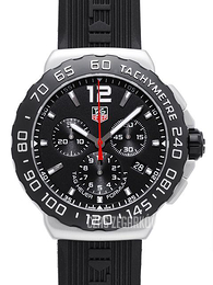 TAG Heuer Formula 1 Chronograph 42 mm Czarny/Guma Ø42 mm CAU1110.FT6024