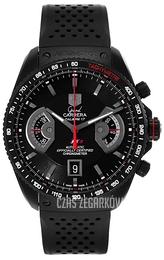 TAG Heuer Grand Carrera Calibre 17 Automatic Chronograph Czarny/Guma Ø43 mm CAV518B.FT6016