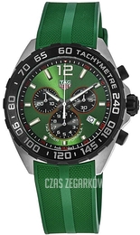 TAG Heuer Formula 1 Zielony/Guma Ø43 mm CAZ101AP.FT8056