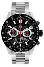 TAG Heuer Carrera Czarny/Stal Ø45 mm CBG2A10.BA0654