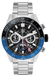TAG Heuer Carrera Czarny/Stal Ø45 mm CBG2A1Z.BA0658