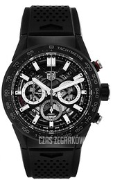 TAG Heuer Carrera Czarny/Guma Ø45 mm CBG2A91.FT6173
