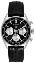TAG Heuer Carrera Czarny/Skóra Ø39 mm CBS2210.FC6534