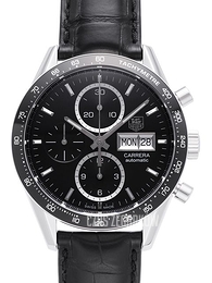 TAG Heuer Carrera Calibre 16 Czarny/Skóra Ø41 mm CV201AG.FC6266